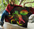 American Samoa Polynesian Premium Quilt - Turtle With Blooming Hibiscus Reggae - Polynesian Pride