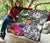 Fiji Premium Quilt White - Turtle Plumeria Banana Leaf Crest - Polynesian Pride