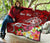 Tonga Custom Personalised Premium Quilt - Turtle Plumeria (Red) - Polynesian Pride