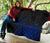 Hawaii Map Plumeria Polynesian Blue Premium Quilt - Polynesian Pride