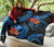 Polynesian Hawaii Premium Quilt - Blue Plumeria - Polynesian Pride