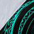 Hawaii Turtle Hibicus Premium Blanket - Frida Style - Turquoise - Polynesian Pride