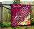 Tahiti Custom Personalised Premium Quilt - Turtle Plumeria (Pink) - Polynesian Pride