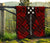 Gambier Islands Premium Quilt - Gambier Islands Flag Polynesian Red Tattoo - Polynesian Pride