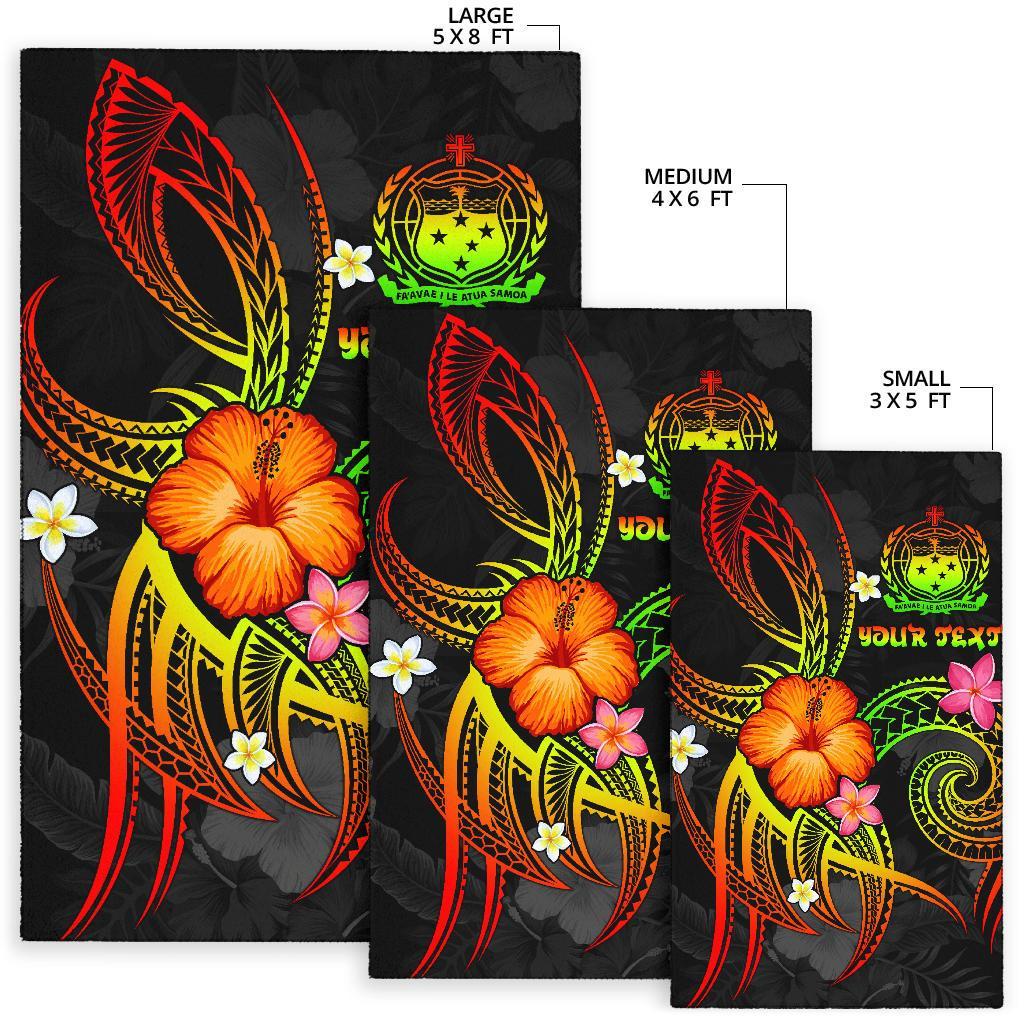 Polynesian Hawaii Personalised Area Rug - Legend of Samoa (Reggae) - Polynesian Pride