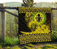 Cook Island Quilt Wave Yellow Design - Polynesian Pride