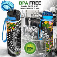 New Caledonia Hydro Tracking Bottle - Seal Spiral Polynesian Patterns - Polynesian Pride