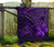 Hawaii Quilt - Hawaii Turtle Plumeria Quilt Purple - Polynesian Pride