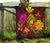 Hawaii Turtle Tribal Map Hibiscus Plumeria Premium Quilt - Polynesian Pride