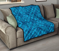 Polynesian Premium Quilt Blue - Polynesian Pride