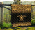 Polynesian Premium Quilt - Polynesian Gold Turtle Tattoo & Black Frog - Polynesian Pride