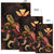 Hawaii Polynesian Area Rugs - Turtle With Blooming Hibiscus Gold - Polynesian Pride