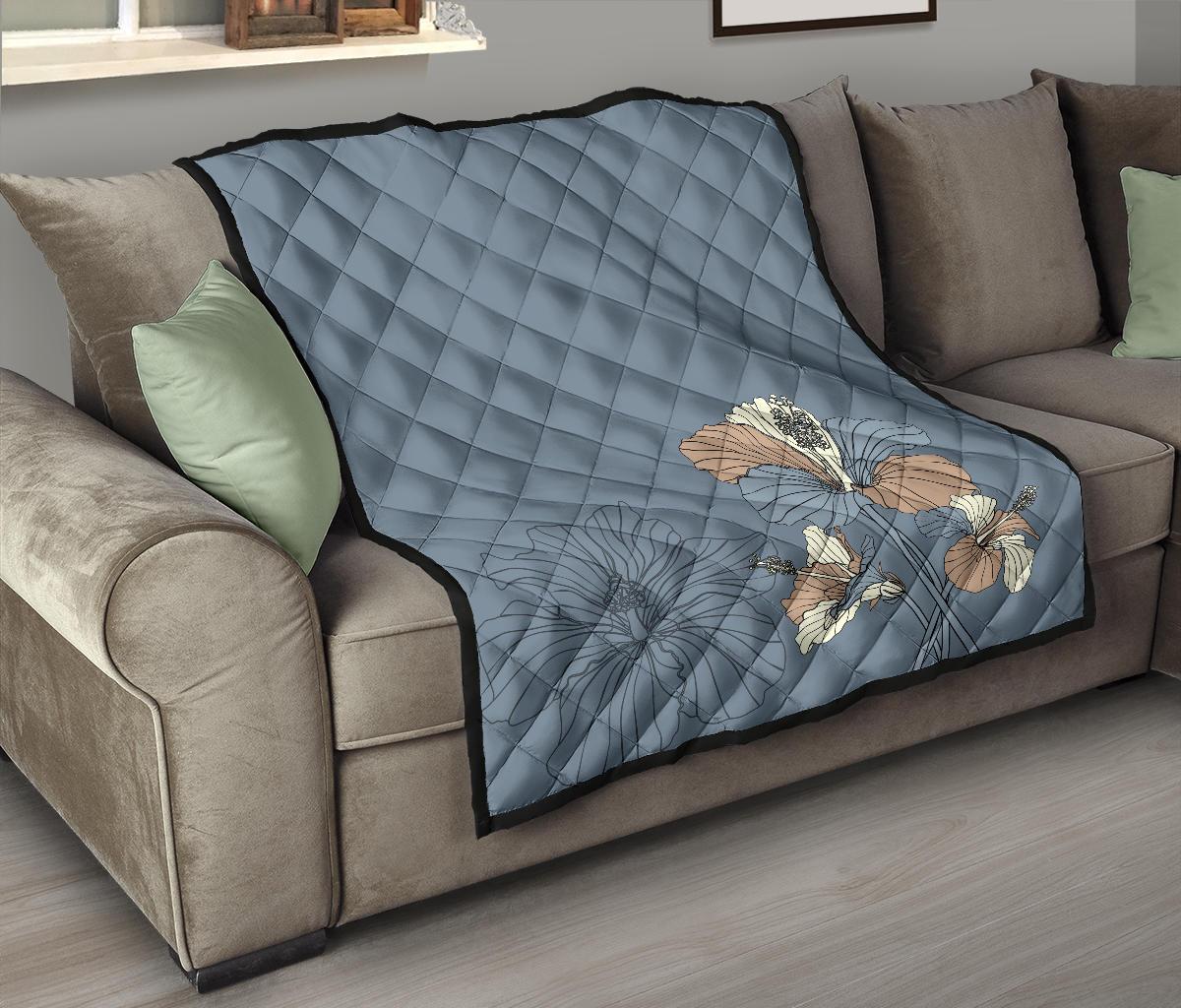 Hibiscus Art Premium Quilt - Polynesian Pride