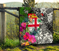 Fiji Premium Quilt - Turtle Plumeria Banana Leaf - Polynesian Pride