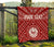 Tahiti Personalised Premium Quilt - Tahiti Seal In Polynesian Tattoo Style (Red) - Polynesian Pride