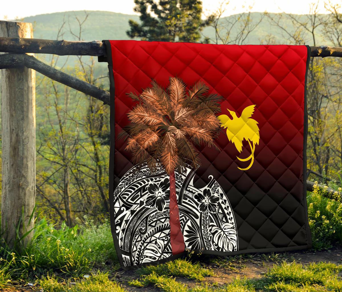 Papua New Guinea Premium Quilt - Polynesian Palm Tree - Polynesian Pride