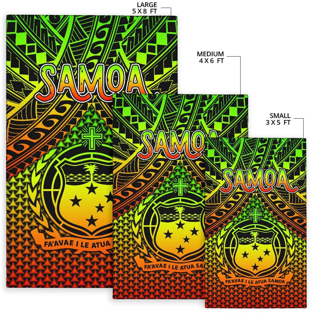 Polynesian Samoa Area Rug - Reggae Vintage Polynesian Patterns - Polynesian Pride