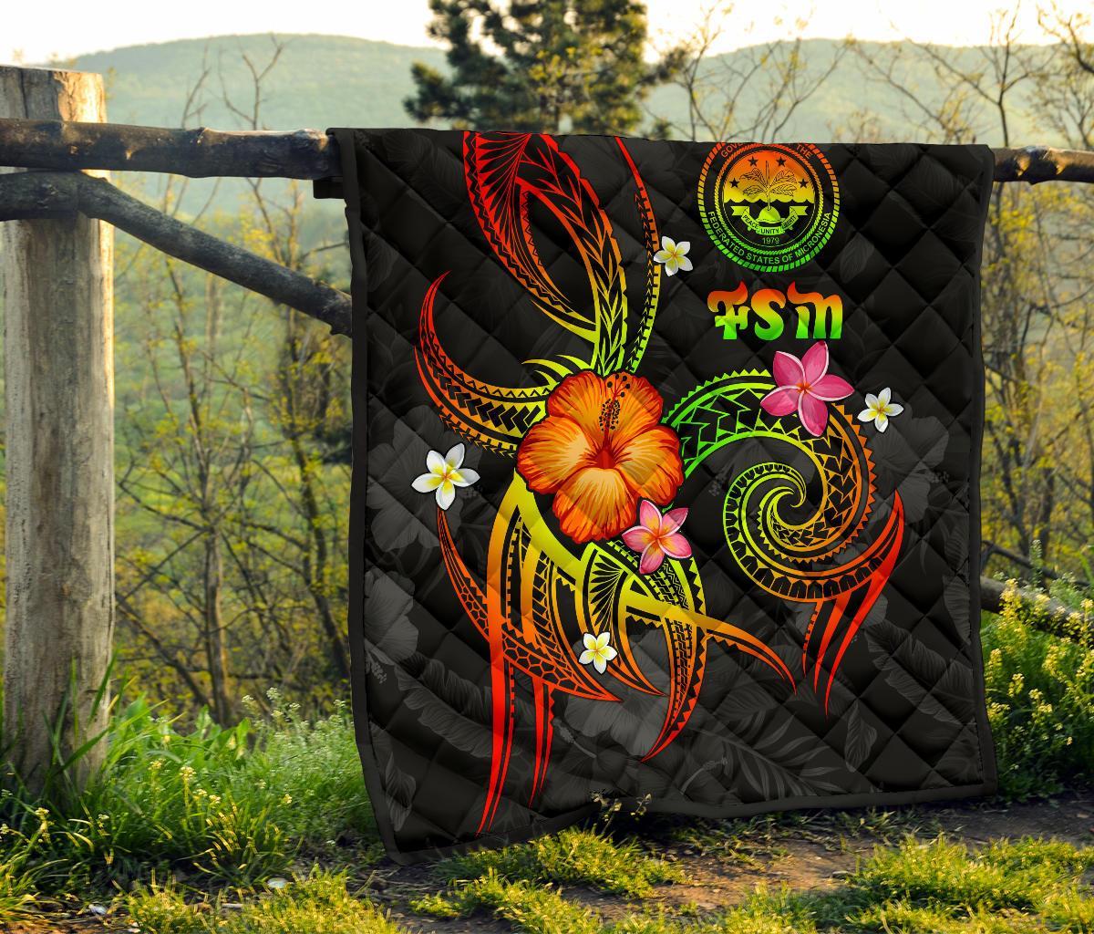 Federated States of Micronesia Polynesian Premium Quilt - Legend of FSM (Reggae) - Polynesian Pride
