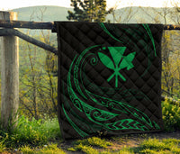 Kanaka Premium Quilt - Green - Frida Style - Polynesian Pride