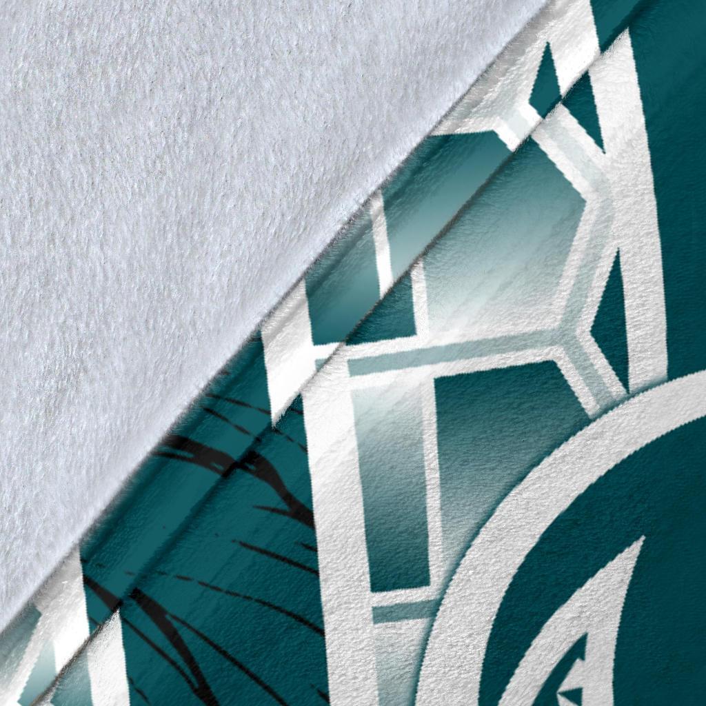 FSM Polynesian Premium Blanket - Summer Plumeria (Turquoise) - Polynesian Pride