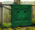 Hawaii Polynesian Pele Kanaka Premium Quilt Green - Polynesian Pride