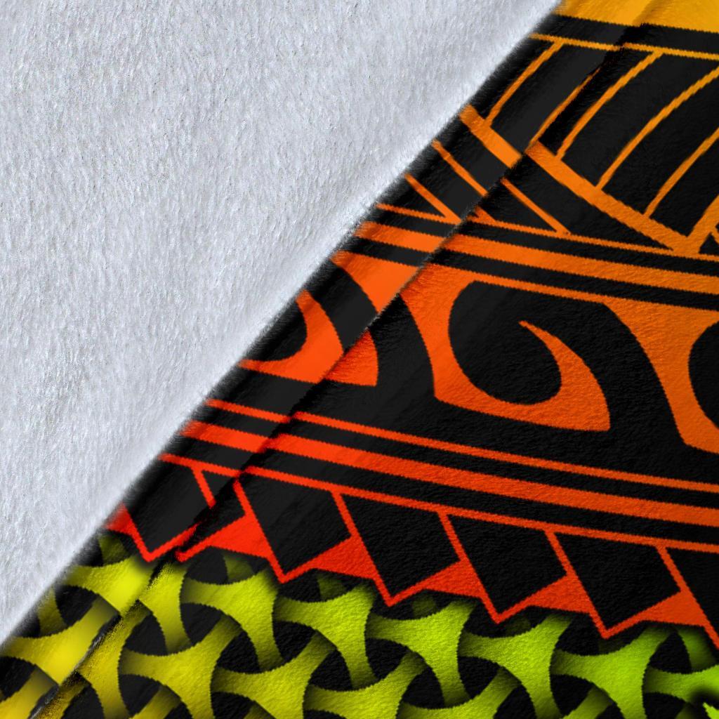 Polynesian Chuuk Premium Blanket - Reggae Vintage Polynesian Patterns - Polynesian Pride