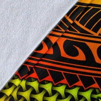 Polynesian Chuuk Premium Blanket - Reggae Vintage Polynesian Patterns - Polynesian Pride
