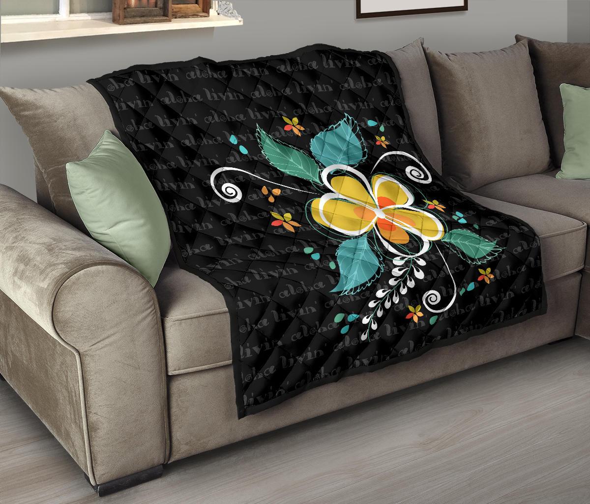 Aloha Hibiscus Premium Quilt - Polynesian Pride