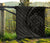 Hawaii Turtle Map Polynesian Premium Quilt - Gray - Circle Style - Polynesian Pride
