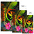 Polynesian Hawaii Kanaka Maoli Polynesian Area Rug - Hibiscus and Banana Leaves - Polynesian Pride