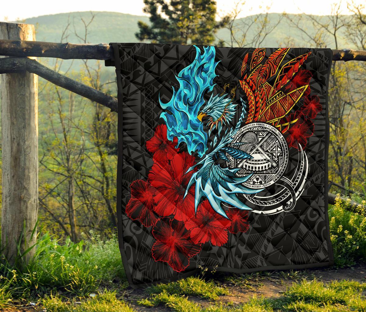 American Samoa Premium Quilt - Polynesian Eagle - Polynesian Pride