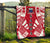 Samoa Premium Quilt - Samoa Coat Of Arms Polynesian White Tattoo (Red) - Polynesian Pride