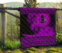 Cook Island Quilt Wave Pureple Design - Polynesian Pride