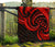 New Zealand Maori Mangopare Premium Quilt Polynesian - Red - Polynesian Pride