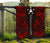 Austral Islands Premium Quilt - Austral Islands Flag Polynesian Red Tattoo (Dark Red) - Polynesian Pride