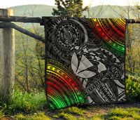 Hawaii Polynesian Premium Quilt - Kanaka Maoli Hawaiian Map - Polynesian Pride