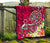 Polynesian Premium Quilt - Turtle Plumeria Pink Color - Polynesian Pride