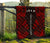 Society Islands Premium Quilt - Society Islands Flag Polynesian Red Tattoo - Polynesian Pride