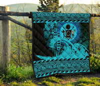 Cook Island Quilt Wave Navy Design - Polynesian Pride