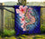 Hawaii Polynesian Pink Hibiscus Seahorse Premium Quilt - Polynesian Pride