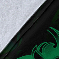 Polynesian Hawaii All Over Premium Blanket - Kanaka Maoli Green Turtle - Polynesian Pride