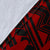 Kosrae Premium Blanket - Kosrae Seal In Heartbeat Patterns Style (Red) - Polynesian Pride