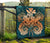 Hawaii Turtle Wave Polynesian Premium Quilt - Hey Style Orange - Polynesian Pride
