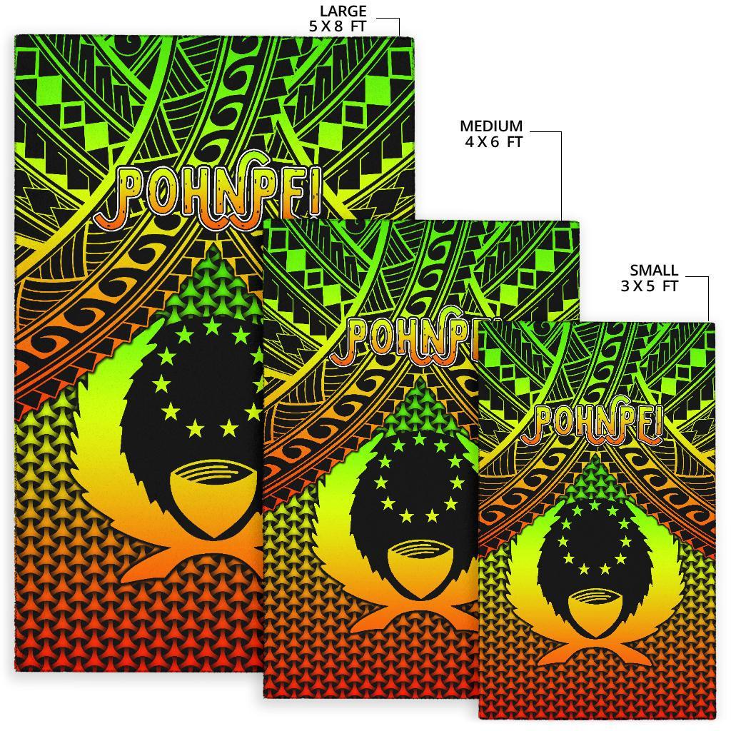 Polynesian Pohnpei Area Rug - Reggae Vintage Polynesian Patterns - Polynesian Pride