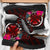 Hawaii All - Season Bootts - Kanaka Maoli With Hibiscus On Polynesian Patterns (Red) Red - Polynesian Pride