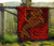 Fiji Premium Quilt - Red Shark Polynesian Tattoo - Polynesian Pride