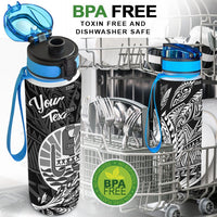 French Polynesia Custom Personalised Hydro Tracking Bottle - Wings Style - Polynesian Pride