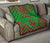 Vanuatu Premium Quilt - Vanuatu Coat Of Arms Polynesian Chief Green Version - Polynesian Pride