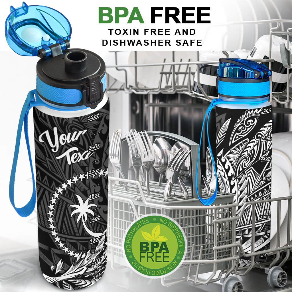 Chuuk State Custom Personalised Hydro Tracking Bottle - Wings Style - Polynesian Pride