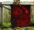 Hawaii Sea Turtle Is Swimming Toward Premium Quilt Red - Polynesian Pride